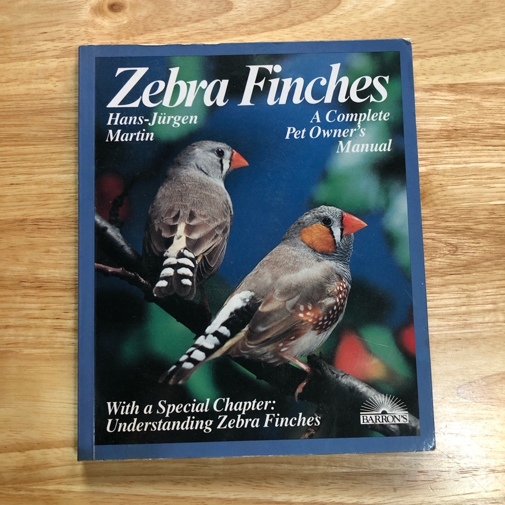 Barron's Zebra Finches Owner's Manual Book